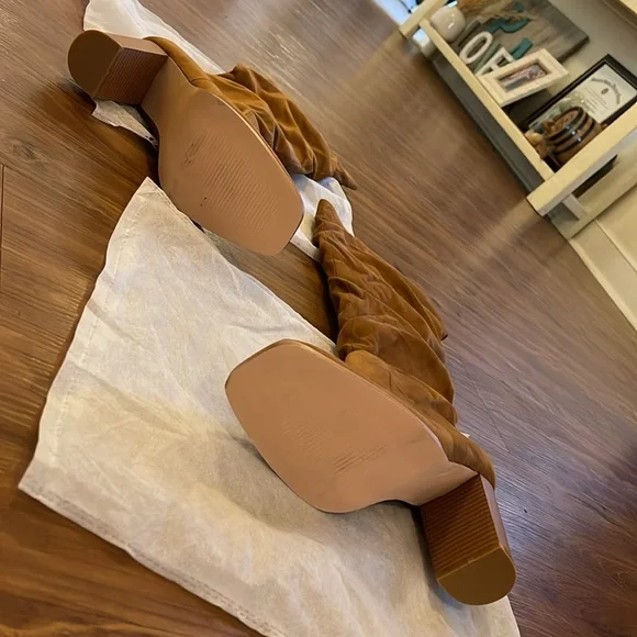 🆕🤎JULIET HOLY: Chunky Heel Square Toe Boot ✨WIDE CALF FRIENDLY✨SZ 9 - Picture 10 of 12